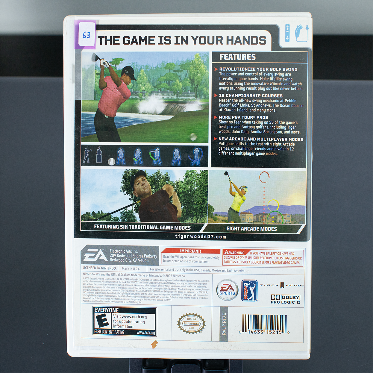 Tiger Woods PGA Tour 07 - CIB - Wii Game