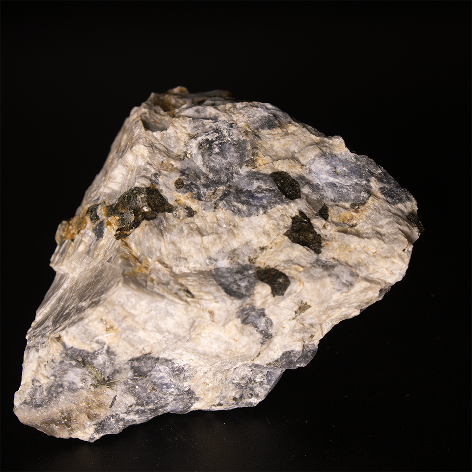 Blue Sodalite & Aegirine on Microcline - 8.5 x 6.5 x 4.0 cm - 143.3 g