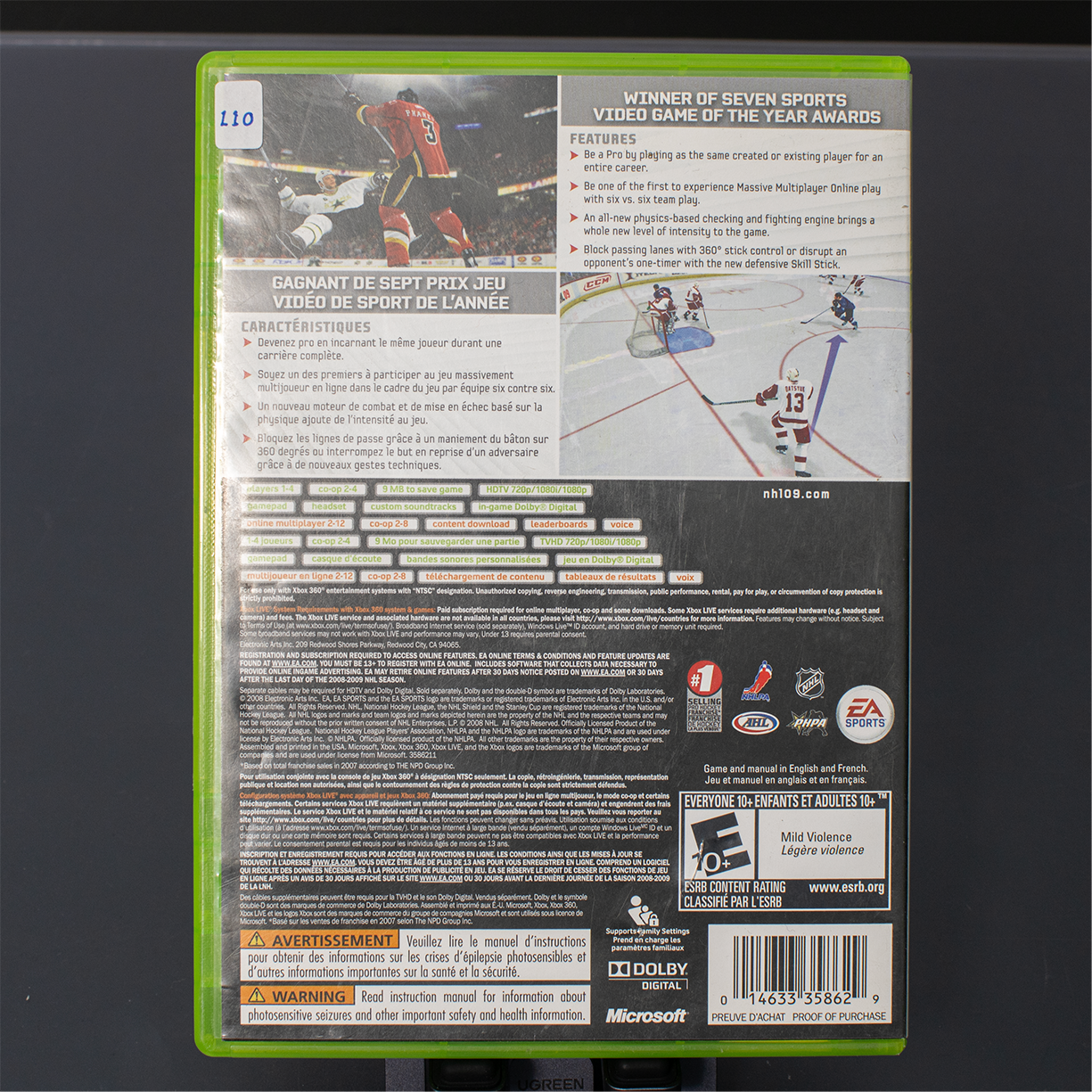 NHL 09  - Xbox 360 Game