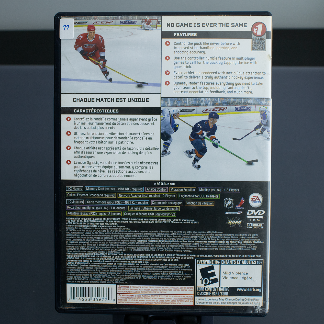 NHL08 - PS2 Game