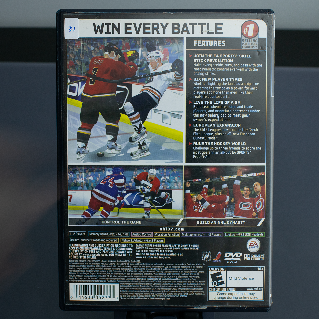 NHL07 - PS2 Game