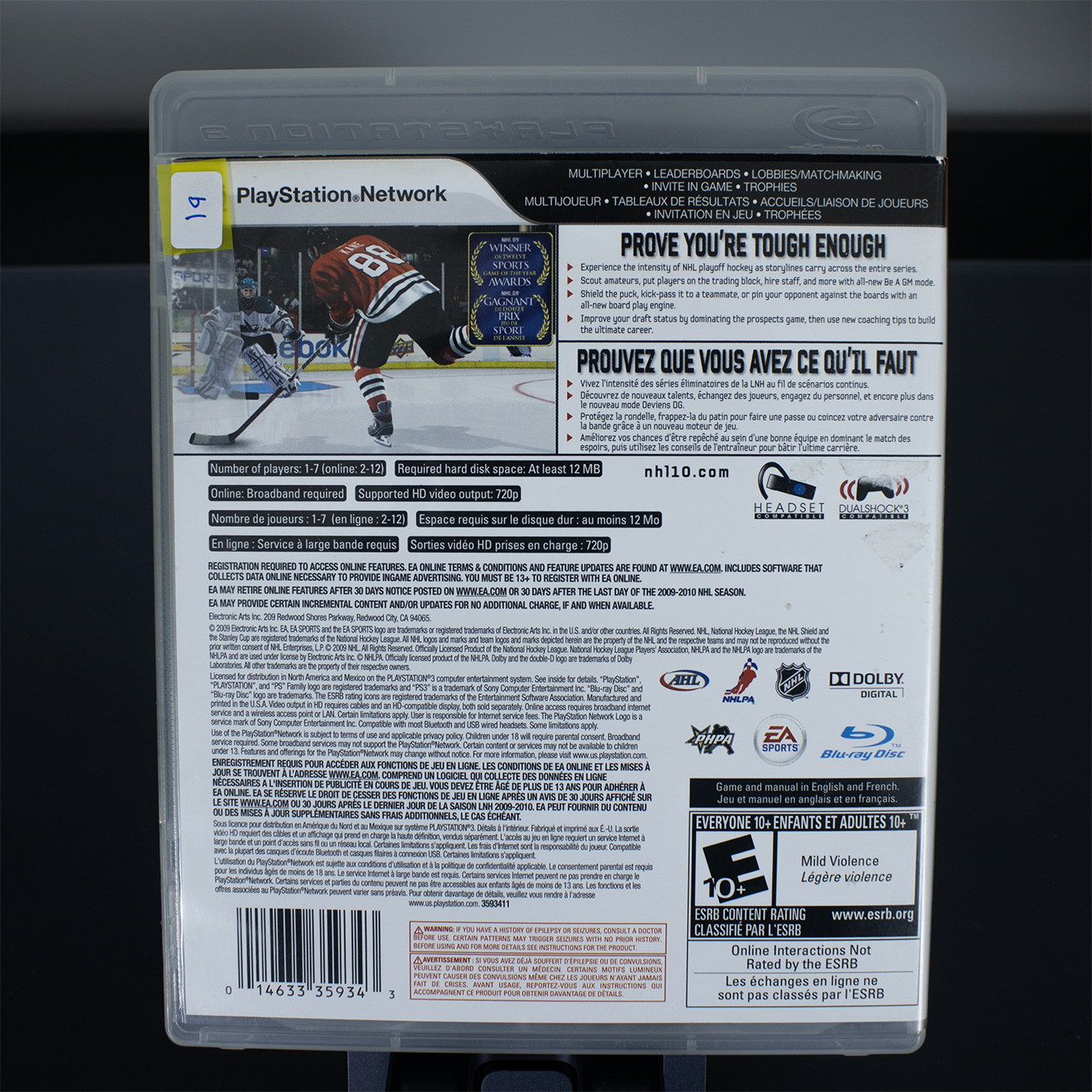 NHL10 - PS3 Game