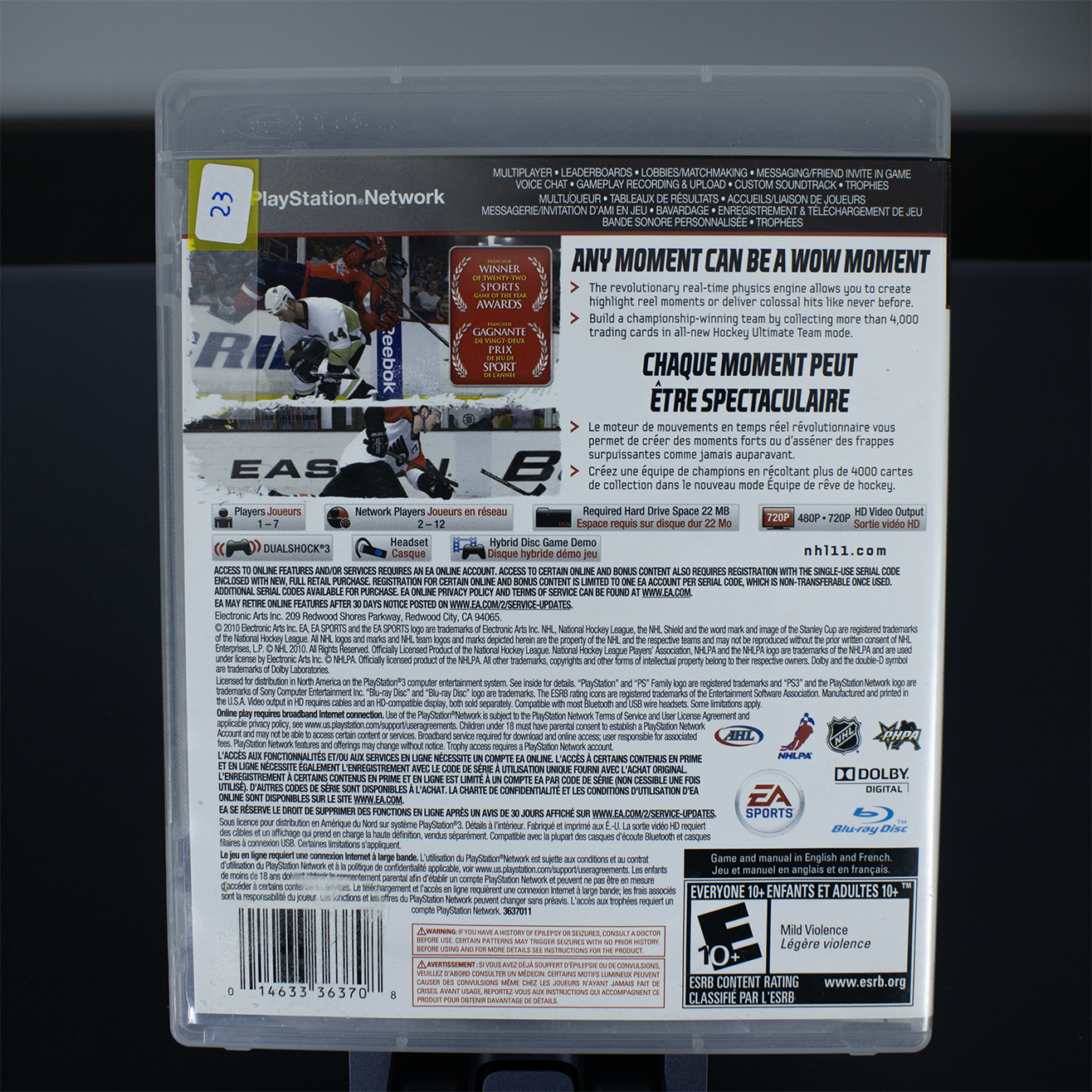 NHL11 - PS3 Game