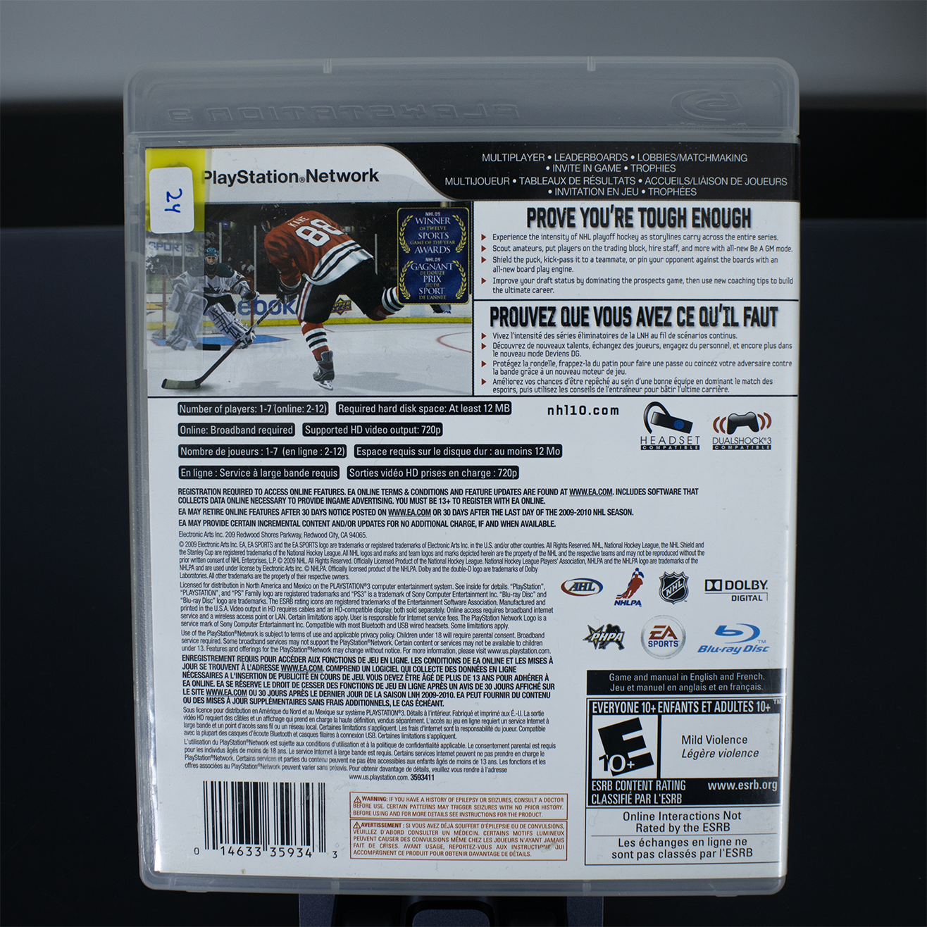 NHL10 - PS3 Game