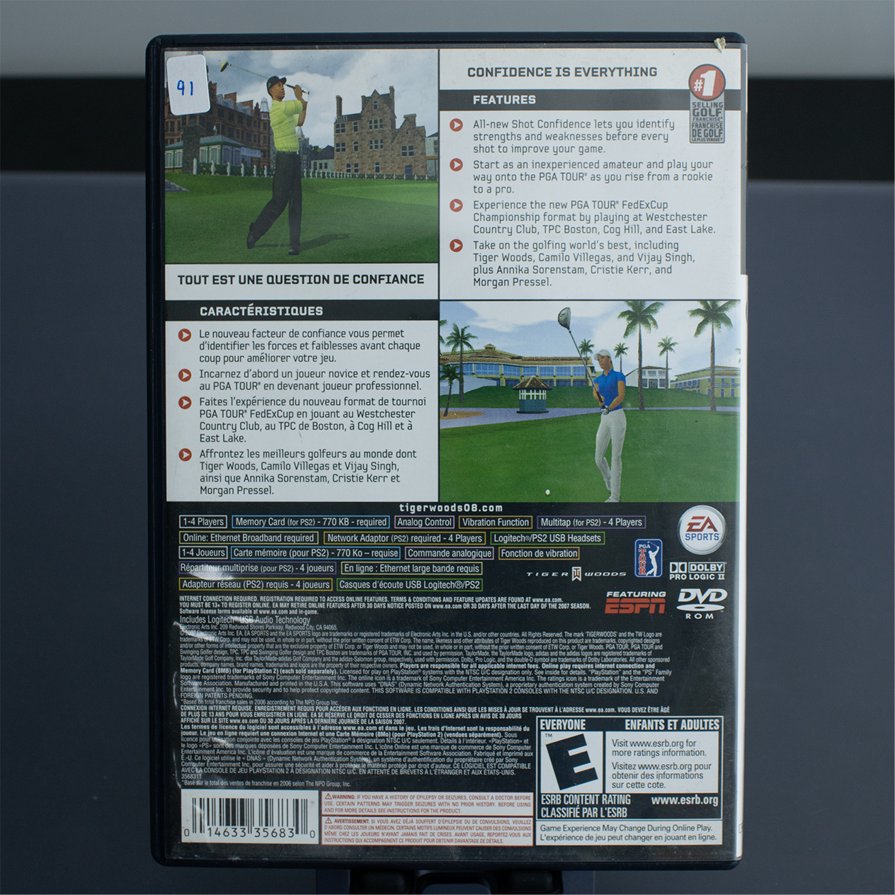 Tiger Woods PGA Tour 08 - PS2 Game