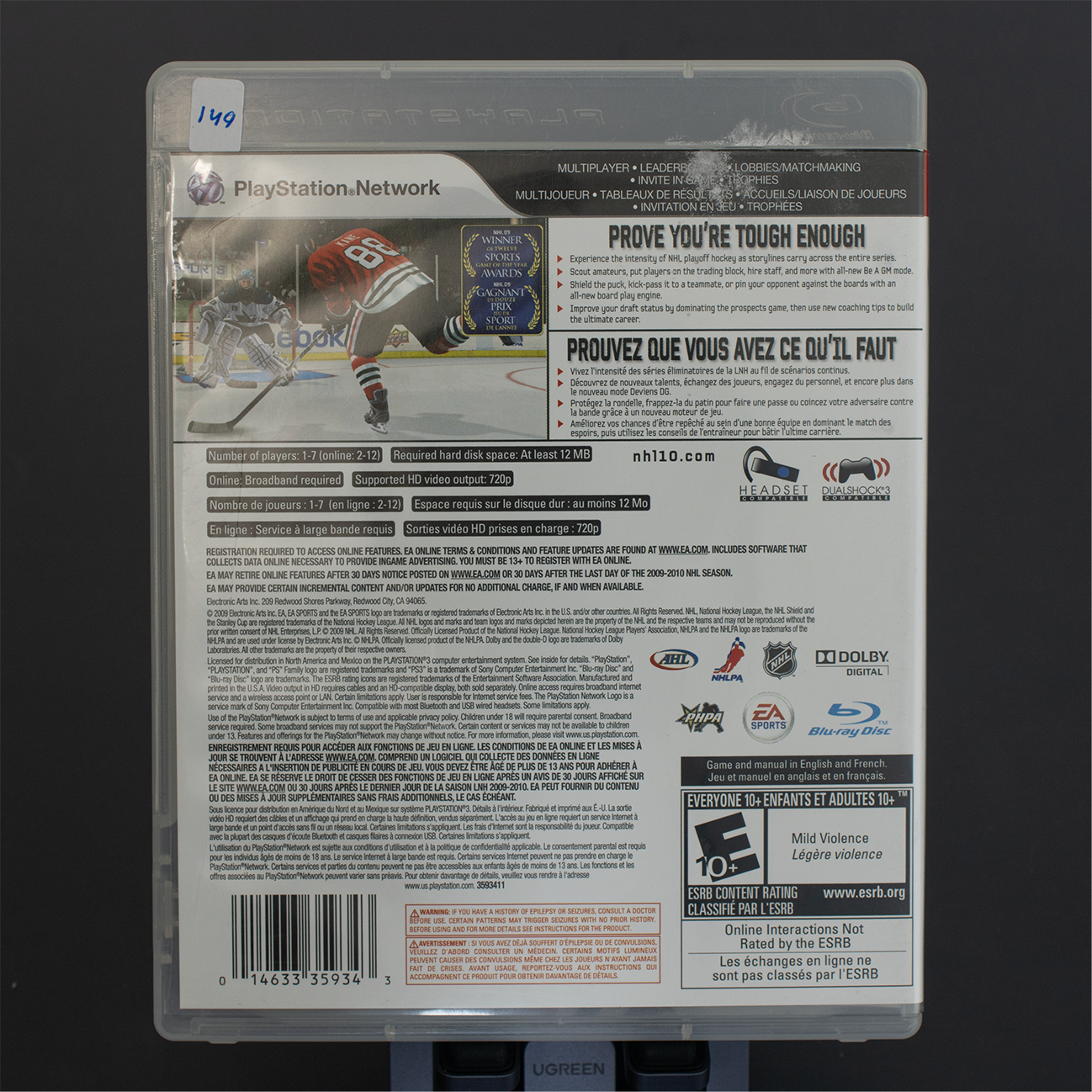 NHL10 - PS3 Game