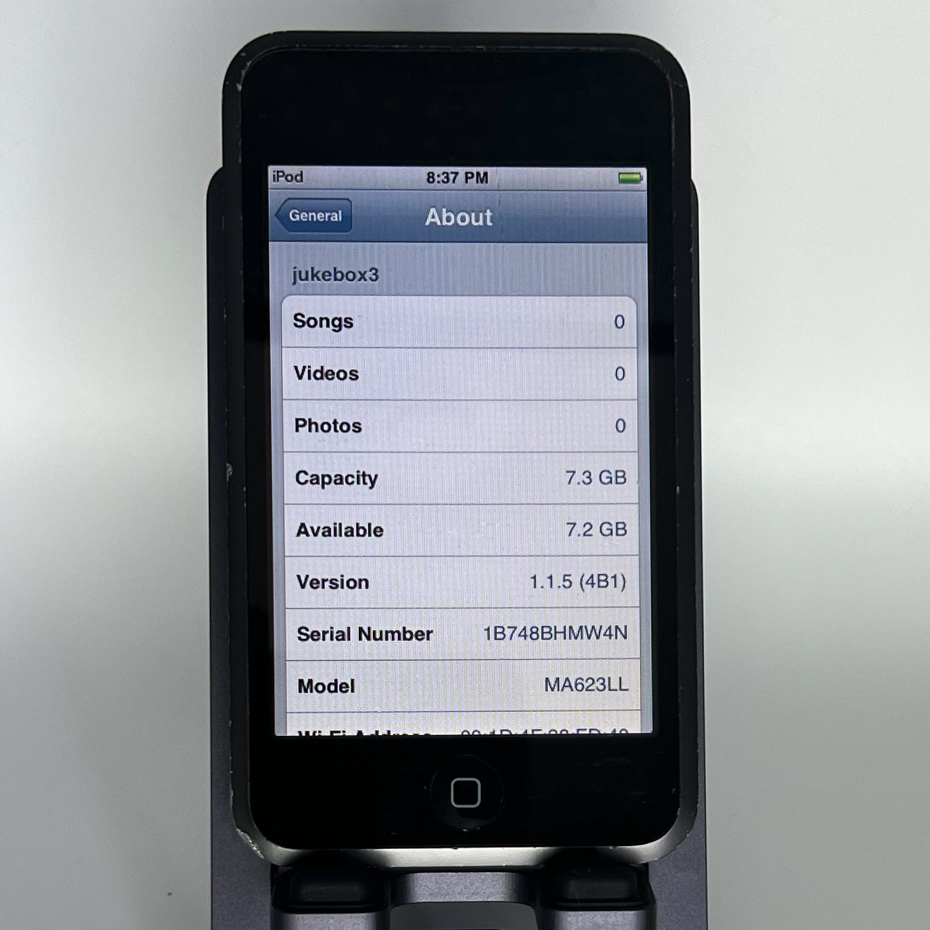 iPod Touch 1 - iOS 1.1.5 (RARE) - Works fine - 8GB - A1213
